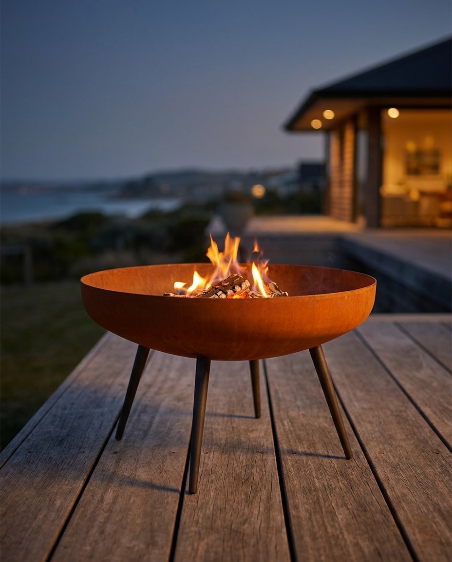 Brasero BRASA Nomade en acier Corten