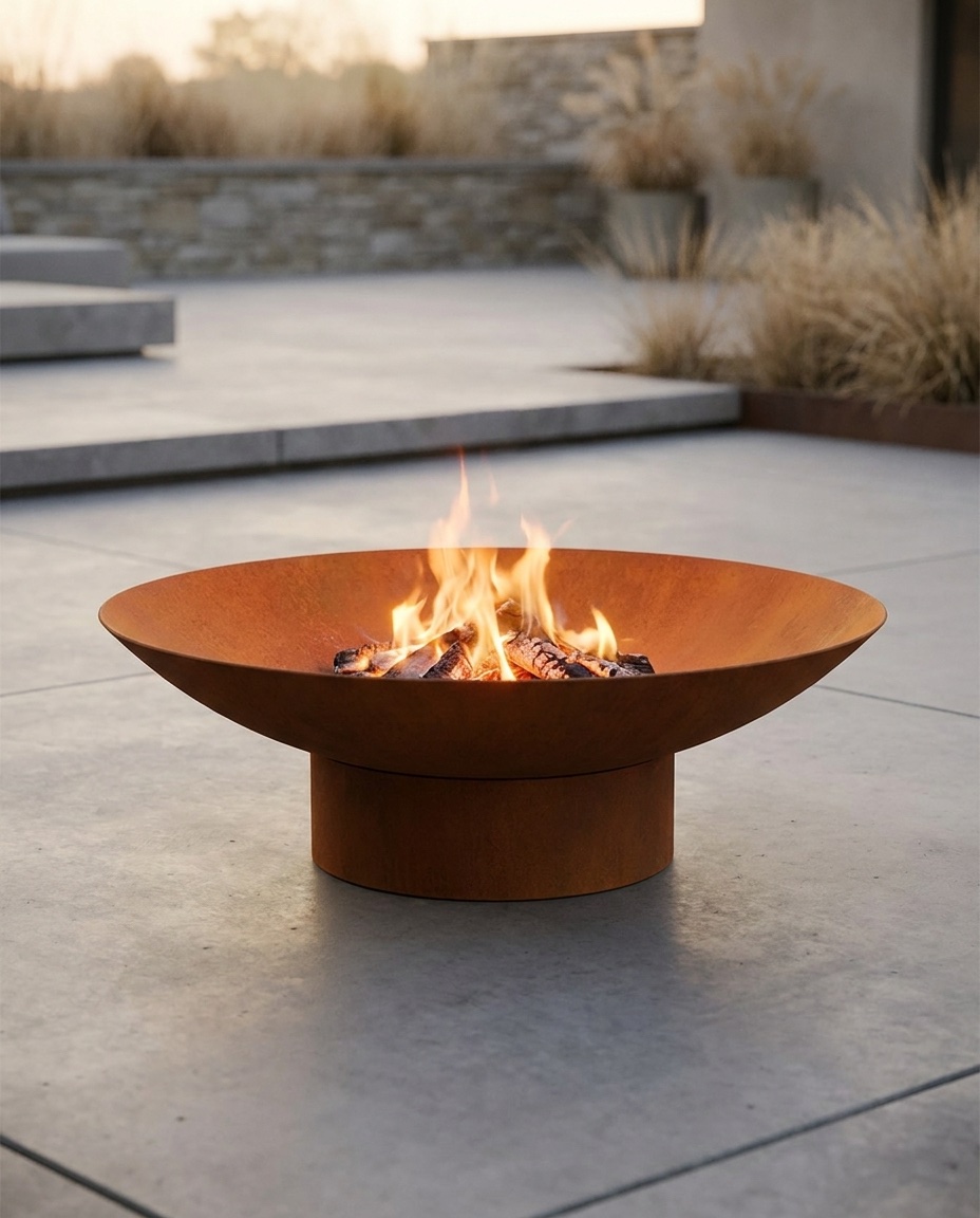 Brasero BRASA Origine en acier Corten